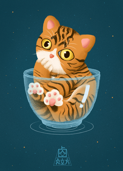 可爱的杯子猫（图ZMjA0NDM1NjI4） - 创作习作 - 站酷设计师贞立方原创素材 - 站酷ZCOOL