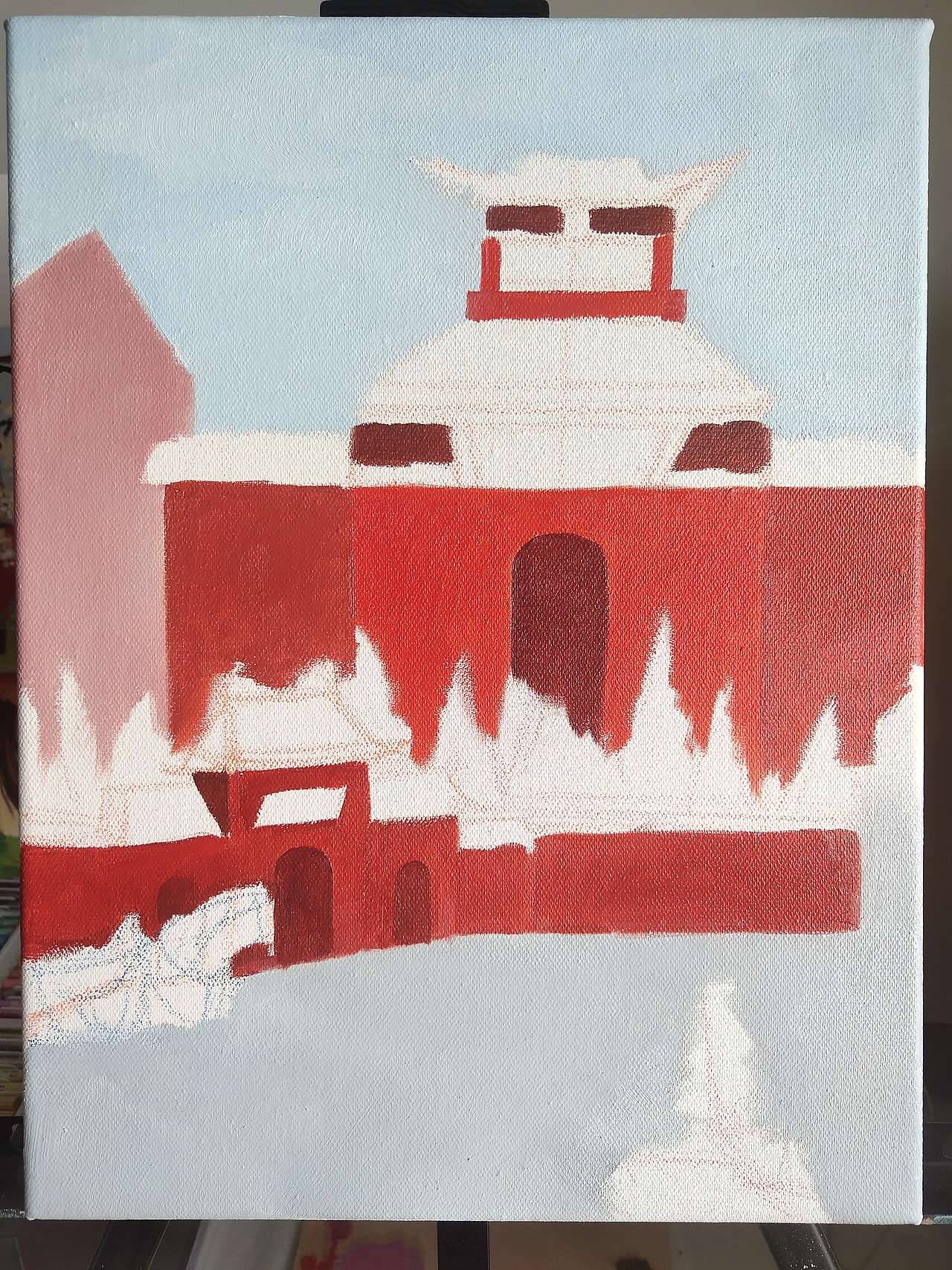 洛阳八大景——2马寺钟声（图ZMjI5OTU5MzQ0） - 绘画 - 站酷设计师画洛阳原创素材 - 站酷ZCOOL