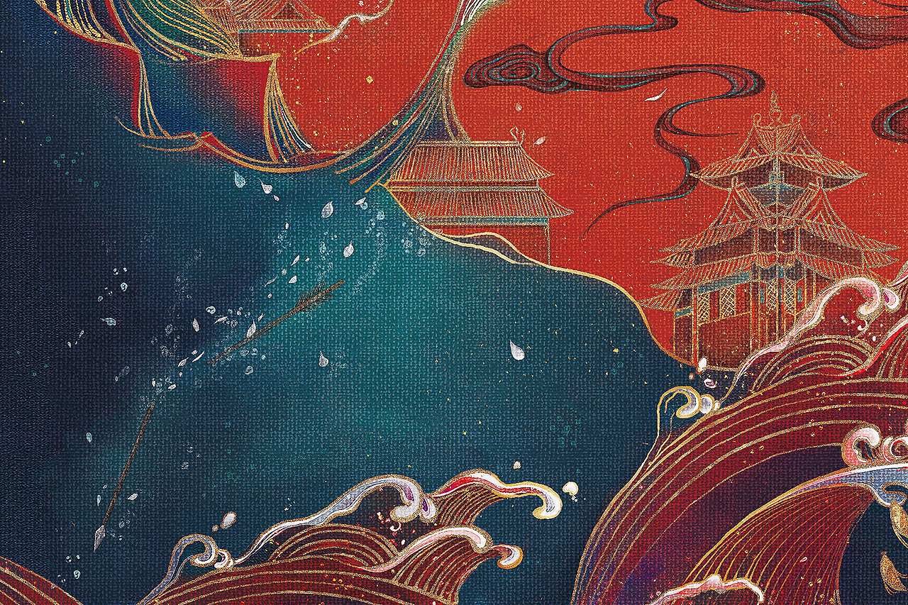《步步惊心》书籍封面插画（图ZMjA5MjgxODA0） - 商业插画 - 站酷设计师曹狗剩原创素材 - 站酷ZCOOL