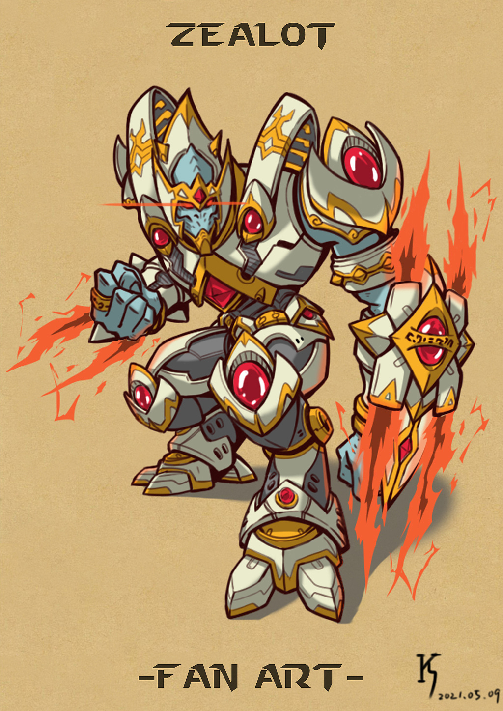 【星际争霸2-fan art】猩红狂热者