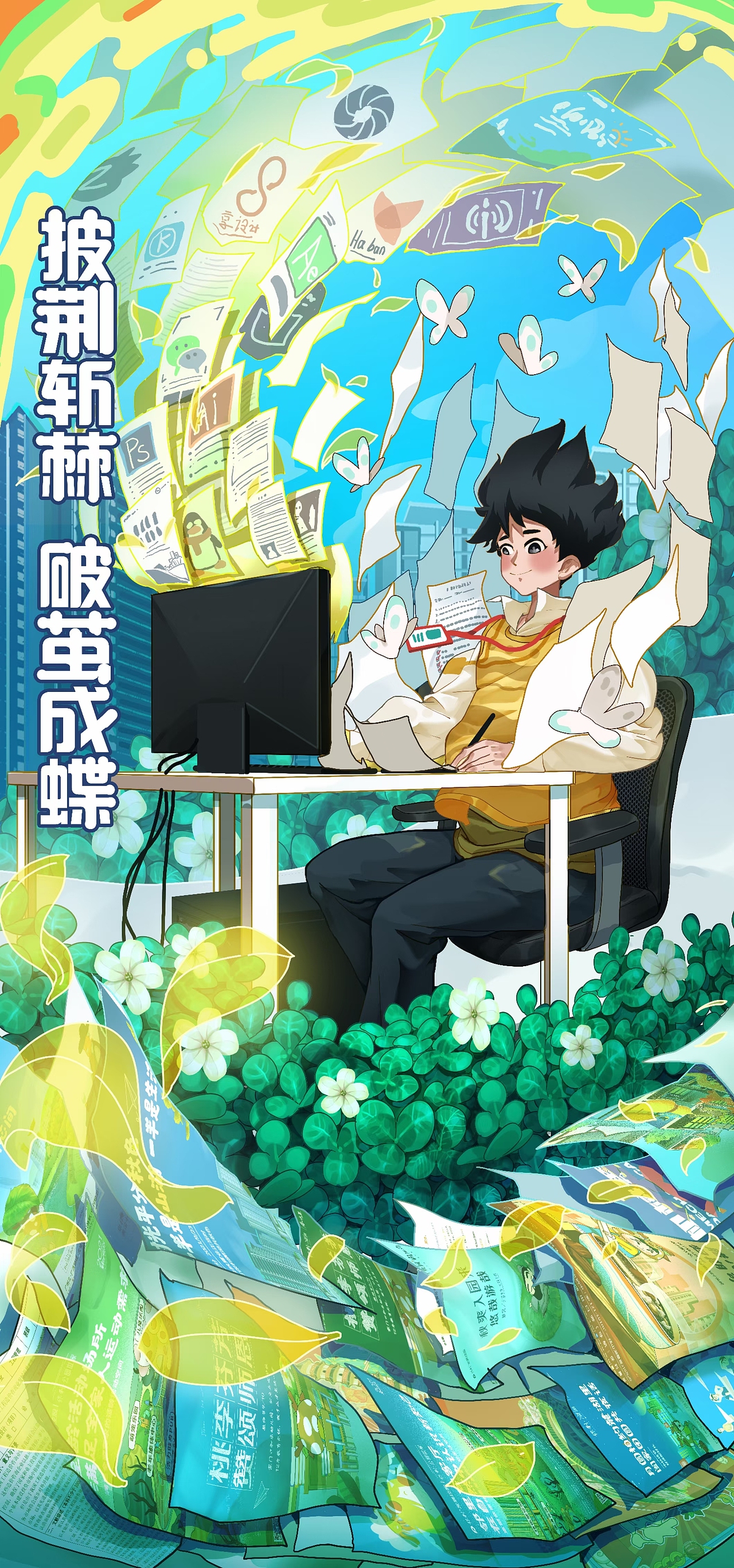 结束第一段工作（图ZMzA2MDUxNTgw） - 商业插画 - 站酷设计师小x丑g原创素材 - 站酷ZCOOL