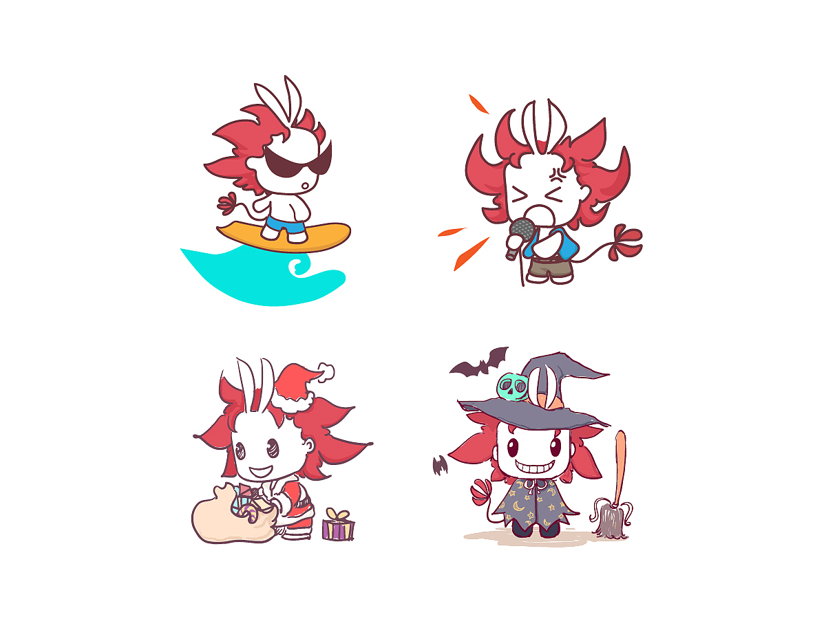 花粉吉祥物设计-花比仔Howlby