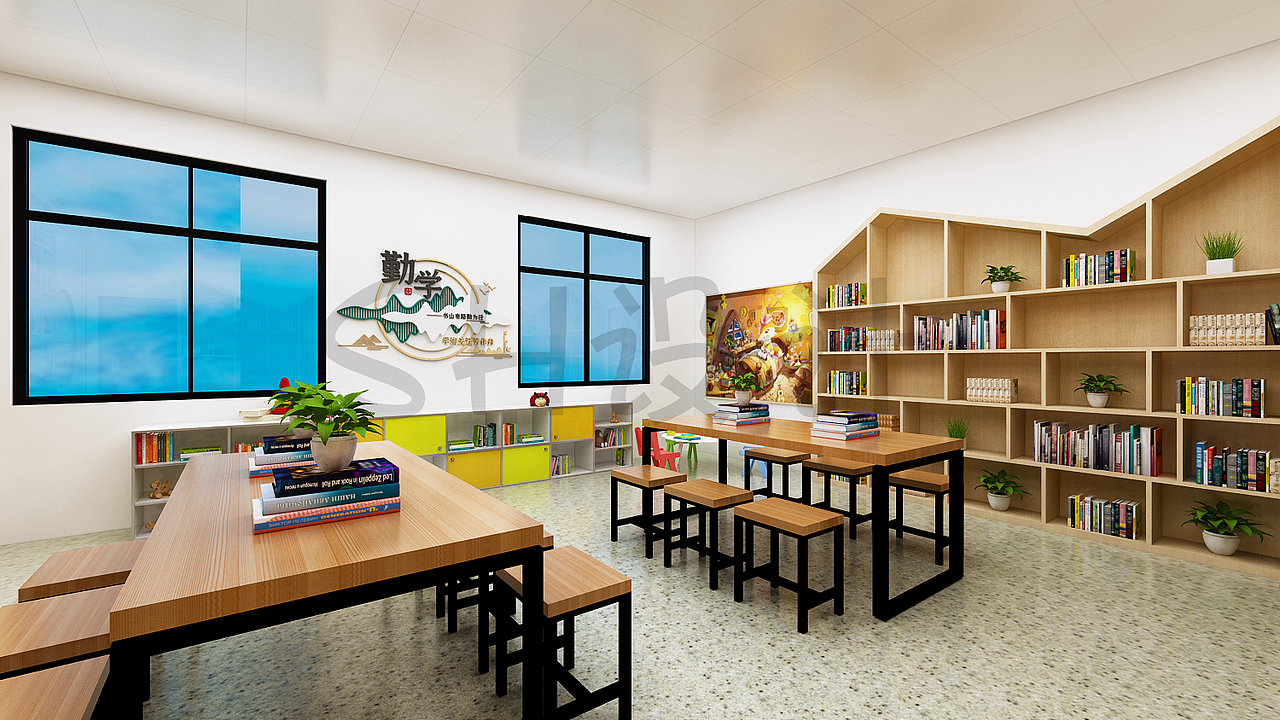 图书室设计-工装