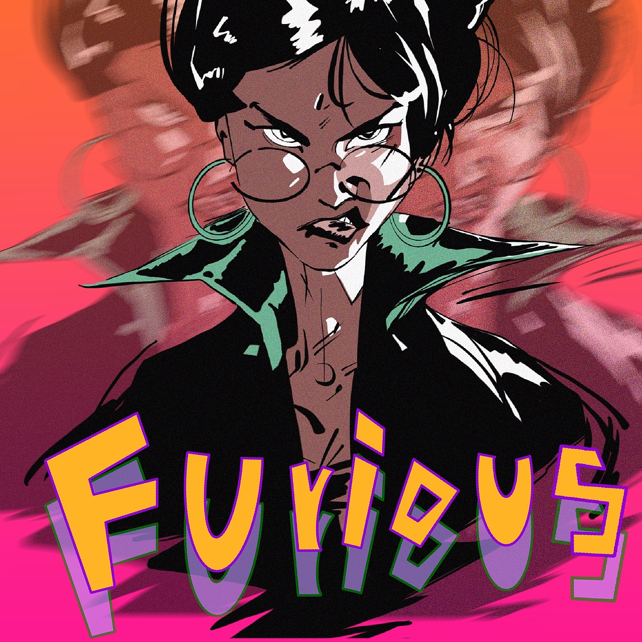 《暴躁女孩》|插画|创作习作|野生杨老师_原创作品-站酷zcool