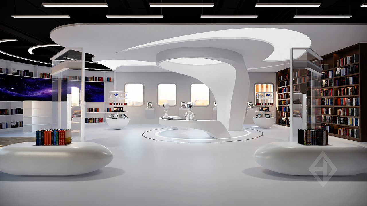 新华书店主题设计（图ZMjAxMTIzMDI0） - 家装设计 - 站酷设计师yiLin_0原创素材 - 站酷ZCOOL