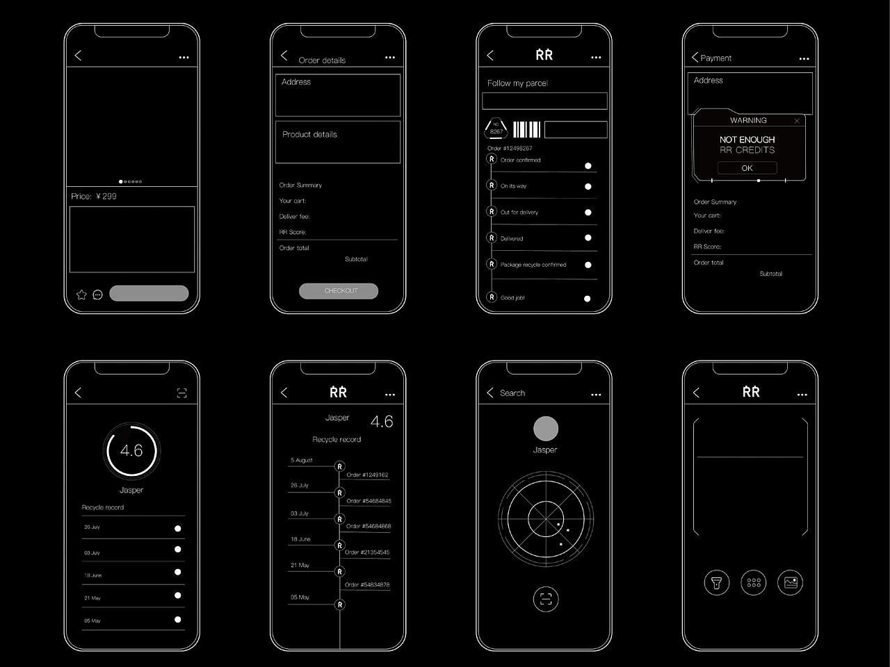 快递包装回收用户研究|界面原型|UX（图ZMjgyNjg2MjI4） - APP界面 - 站酷设计师JY8627原创素材 - 站酷ZCOOL