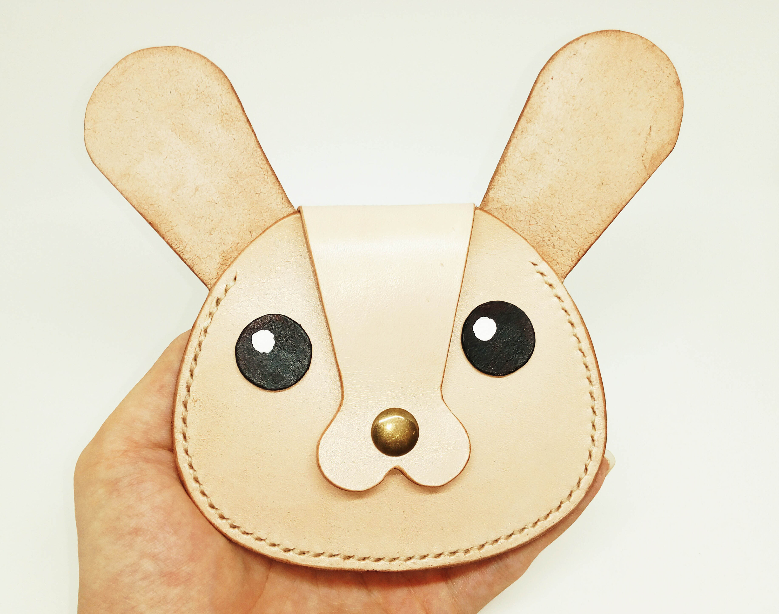 小兔子硬币包-手工皮具爱好者|手工艺|工艺品设计|皮木匠 - 原创作品