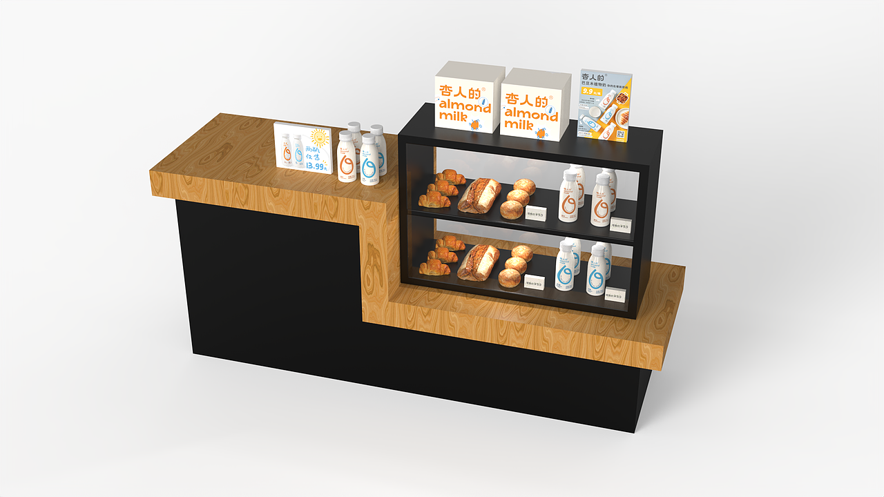柜台建模渲染练习（图ZMjgxMjE3NDgw） - 场景 - 站酷设计师H_aaa原创素材 - 站酷ZCOOL