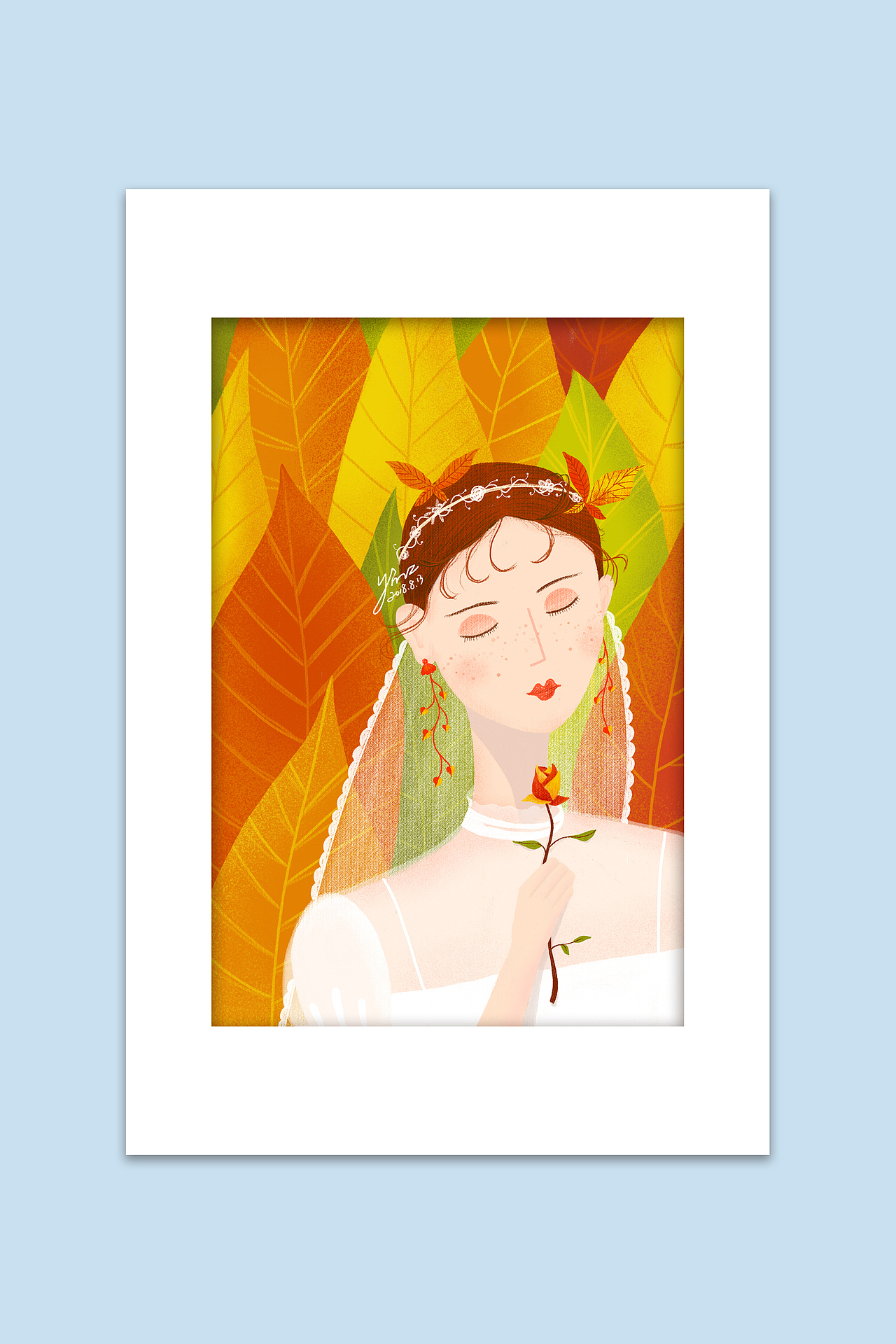 生于秋天的天秤座新娘（图ZMTI1MDc2Mzcy） - 创作习作 - 站酷设计师尹子子原创素材 - 站酷ZCOOL