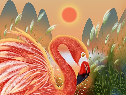 比比斑56火烈鸟设计师why122flamingo火烈鸟葡萄酒包装mashkyrielight