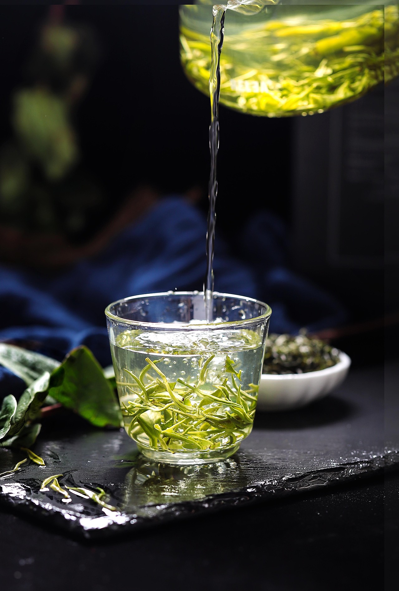 养生茶摄影 | 一级紫阳毛尖富硒茶绿