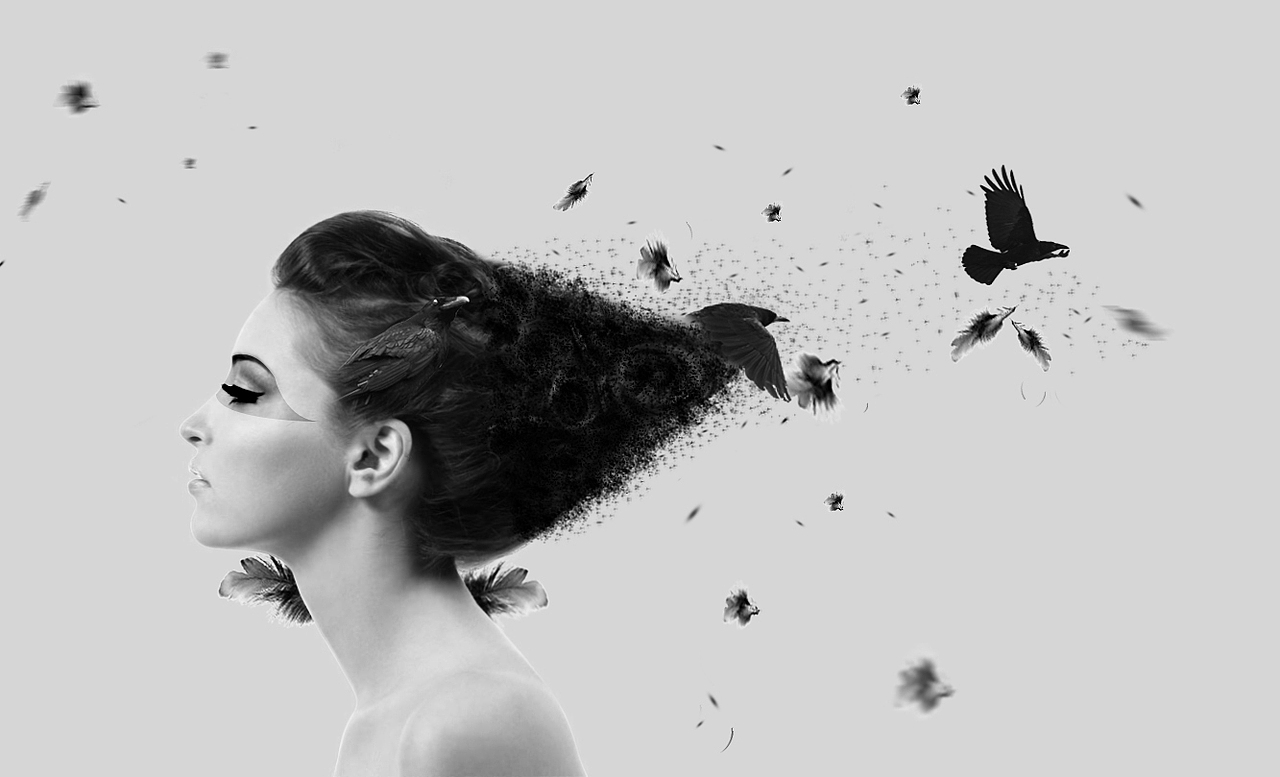 ps合成星空合成人物合成字体