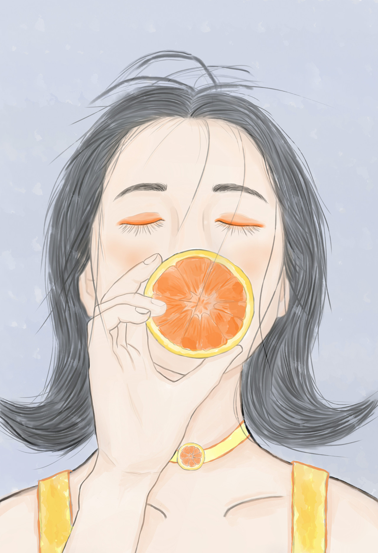 橘子的动漫拟人图图片