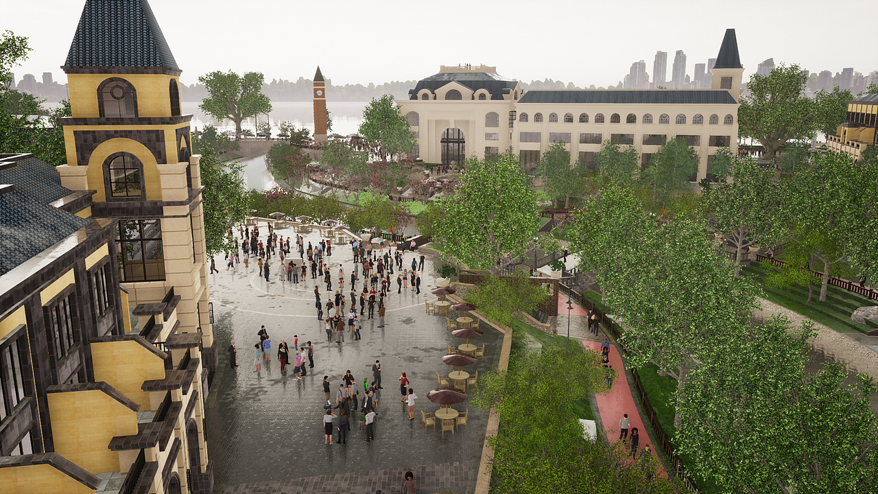 英伦小镇外贸尾货批发市场设计规划（图ZMTA0ODA3MDgw） - 动画/影视 - 站酷设计师致景顺子原创素材 - 站酷ZCOOL