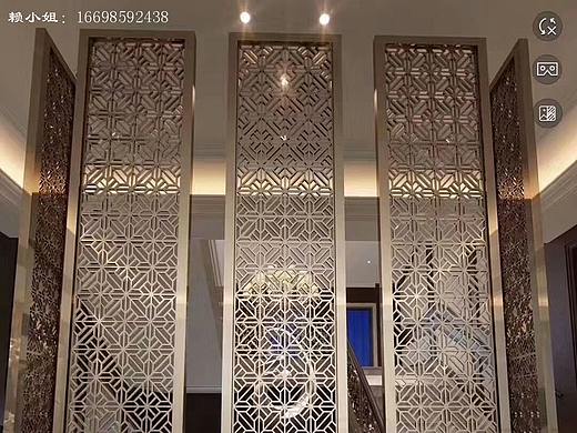 厂家定做酒店金属装饰铝板雕刻屏风