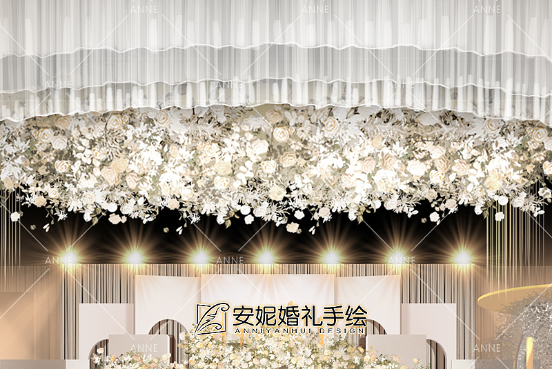 安妮婚礼手绘 | 誓言 板绘素材