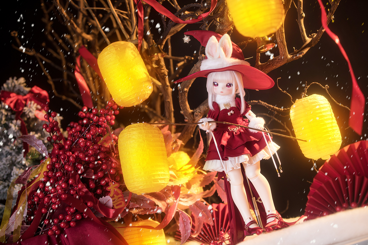 来自兔兔女巫的新年祝福~ | bjd摄影（图ZMzYwMTY0NDQw） - 产品摄影 - 站酷设计师唐心_摄影修行中原创素材 - 站酷ZCOOL