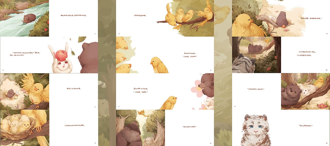 原創(chuàng)繪本｜《花，星星，樹洞》??（圖ZMjkyNDU0MjQ0） - 繪本 - 站酷設計師插畫師UE原創(chuàng)素材 - 站酷ZCOOL