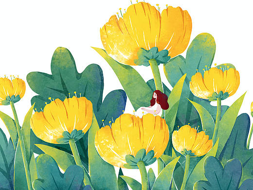 春天的花花草草