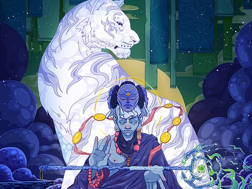 『日作团』虎年贺图-上(阳虎)