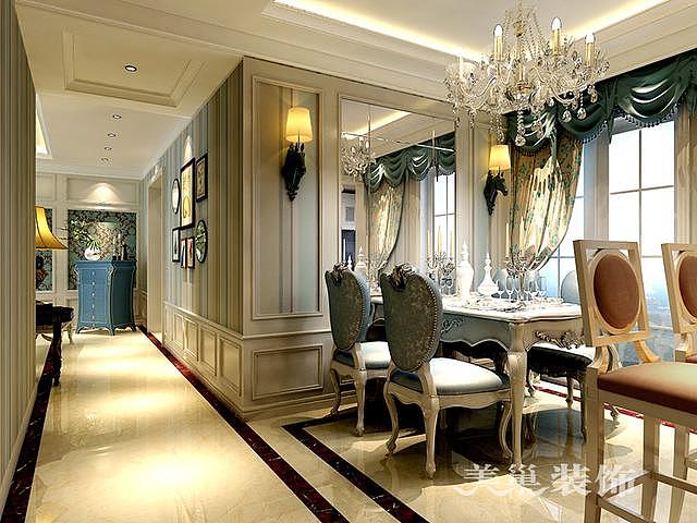 郑西理想城130平三室装修混搭风格装修样板间设计