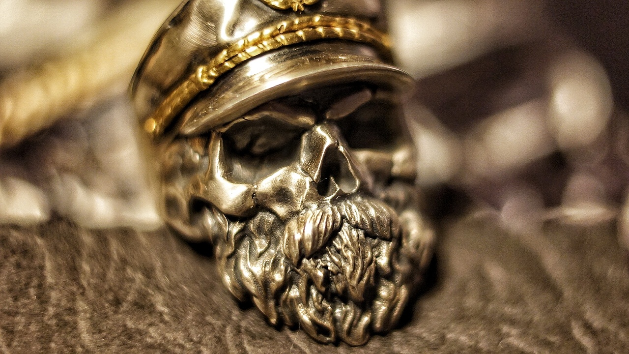 VULCAN•伏尔甘【骷髅船长】s925银+22K金 戒指