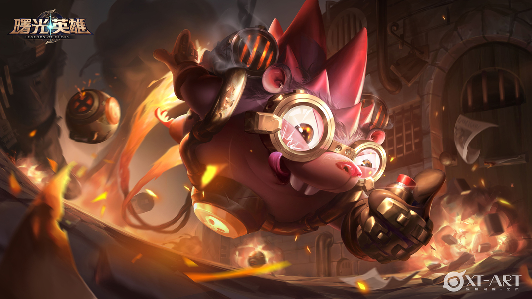 游戏角色场景插画