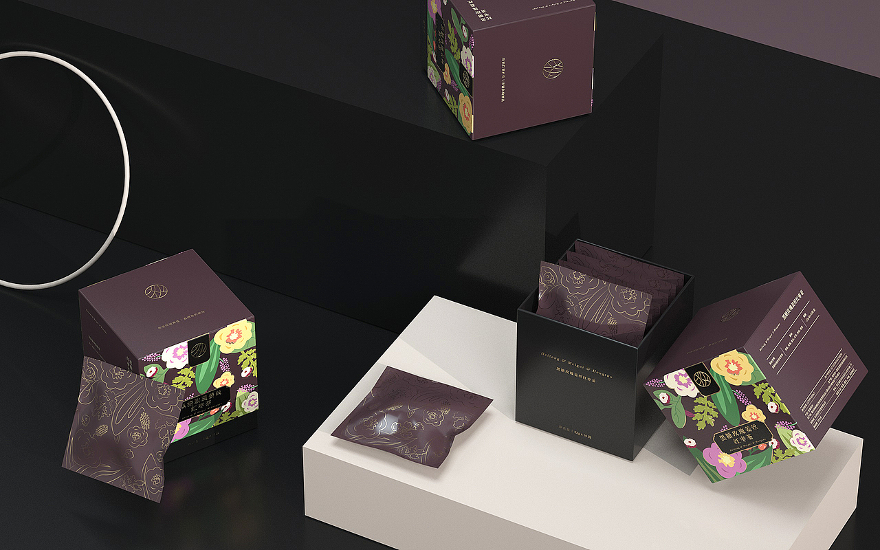 《哈狄-花茶》花茶包装 茶叶包装 三角包茶叶（图ZMjIxNzMyMTUy） - 包装 - 站酷设计师我叫小吉他原创素材 - 站酷ZCOOL