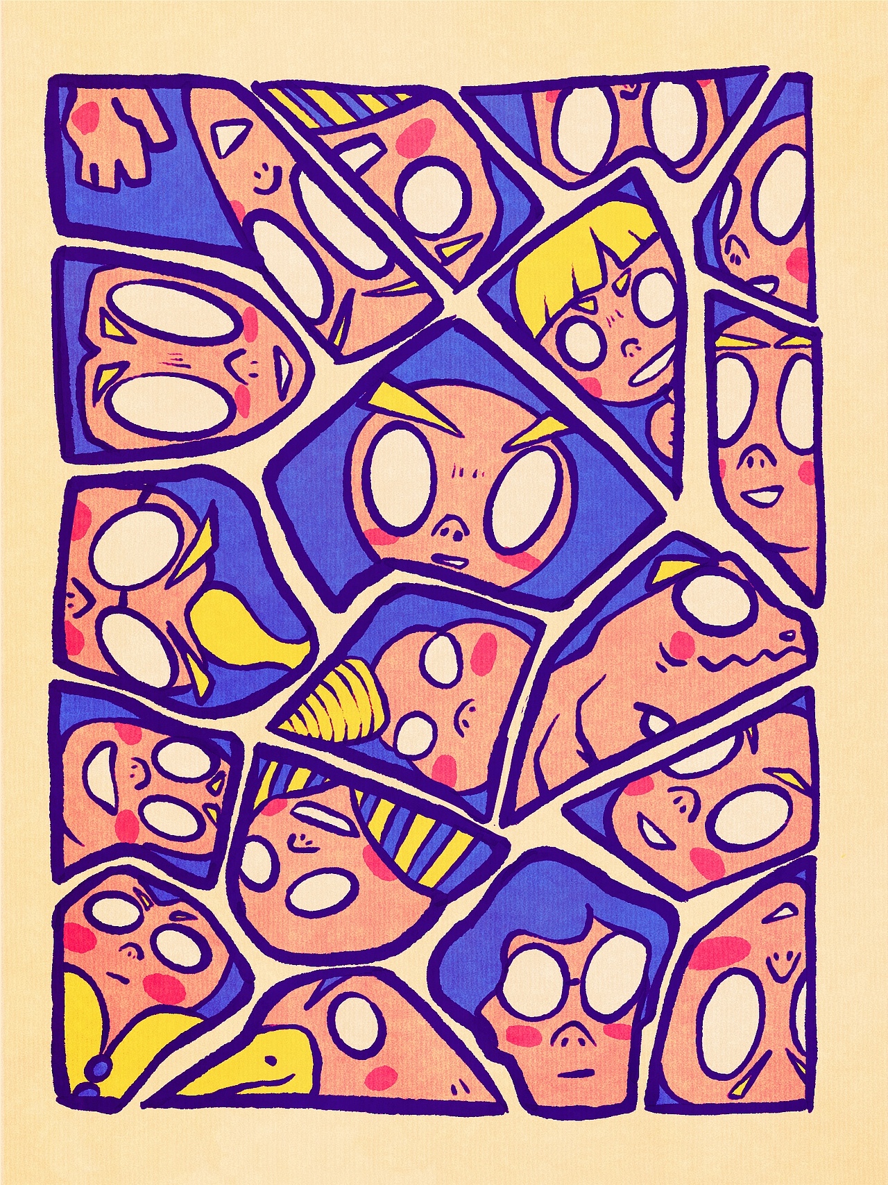 procreate插画|"舒适区"系列插画