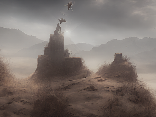 #站酷梦笔#hrone of dust --v 4,超现实主义