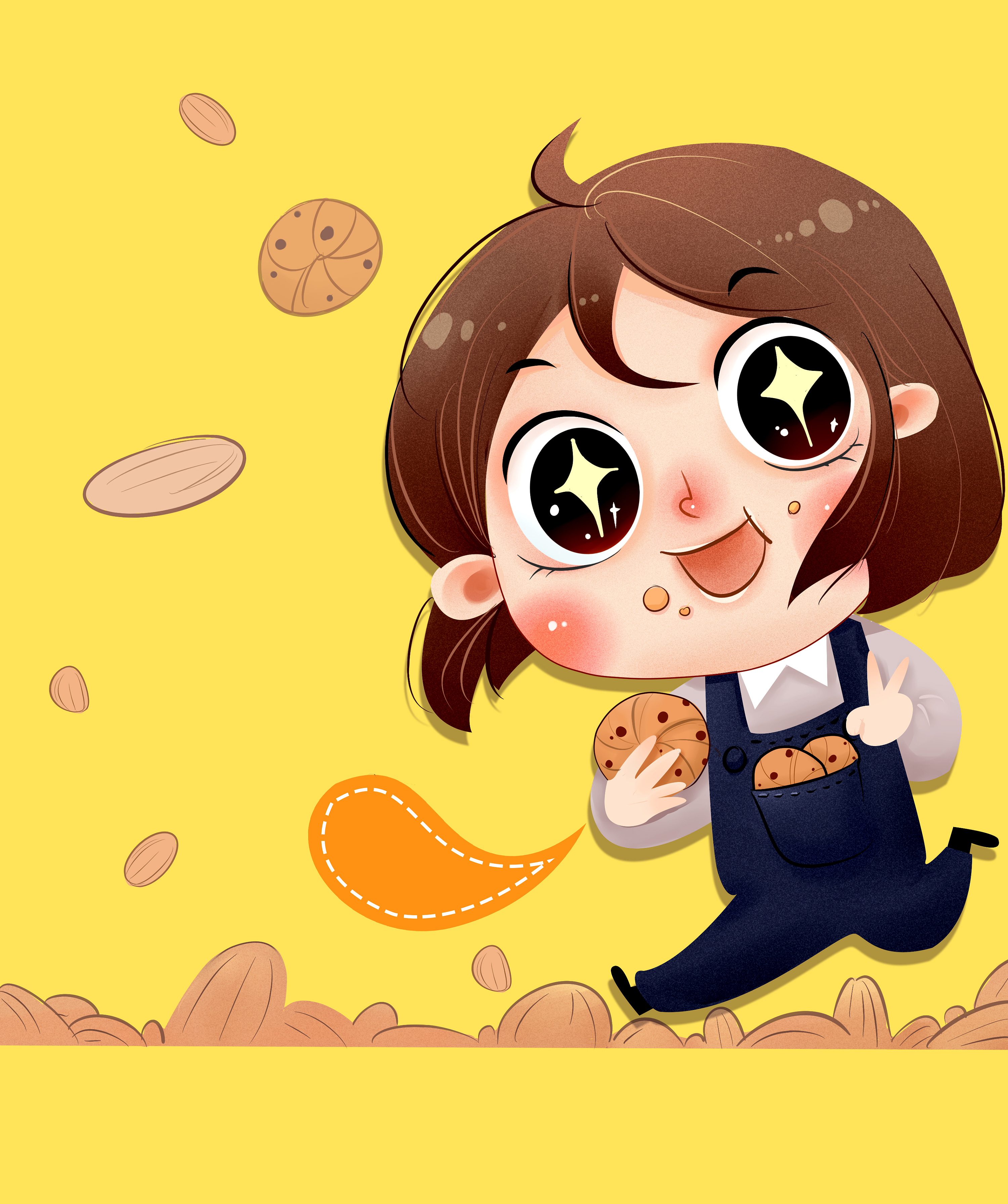 曲奇饼包装角色设计及插画(部分稿)