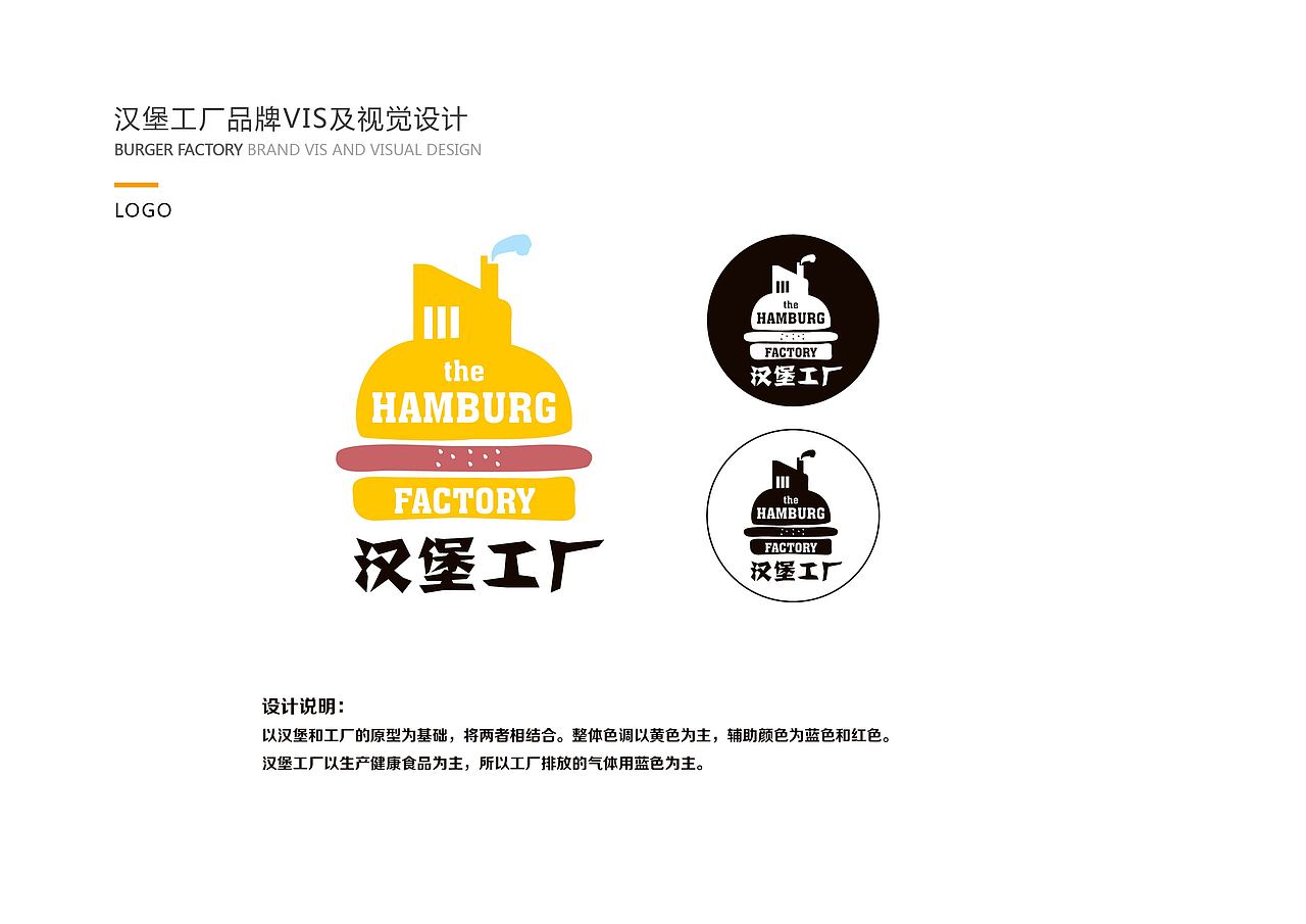 汉堡工厂logo设计