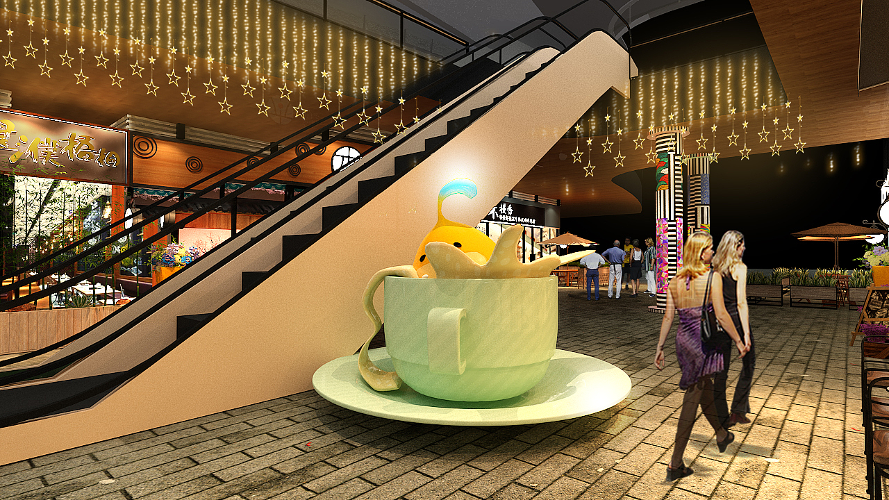 商业街氛围包装|三水坊（图ZMTI1OTEyOTcy） - 其他空间 - 站酷设计师Kirua_y原创素材 - 站酷ZCOOL