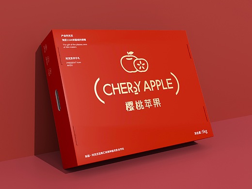 cherry apple 樱桃苹果包装设计方案