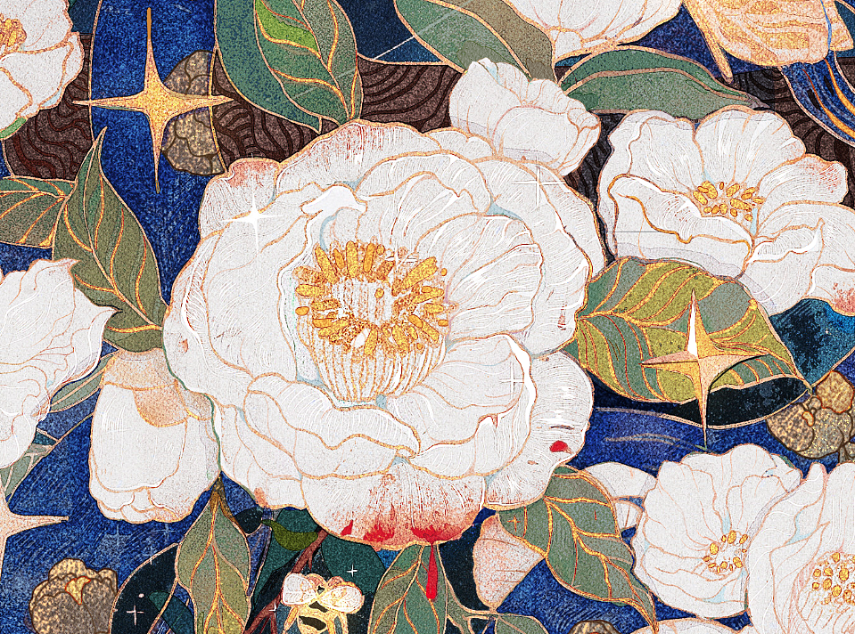花与蛇（图ZMjIxMjk5NDI4） - 商业插画 - 站酷设计师芜意原创素材 - 站酷ZCOOL