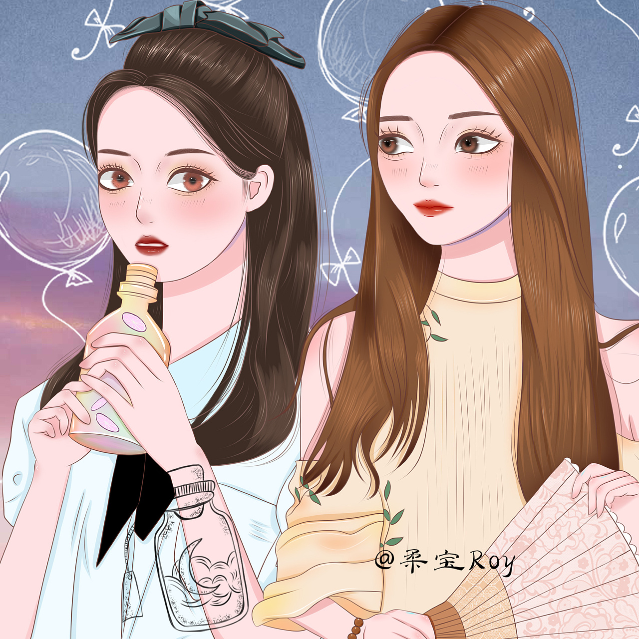 莫邪 田小野人物手绘插画|插画|商业插画|柔宝roy - 原创作品 - 站酷