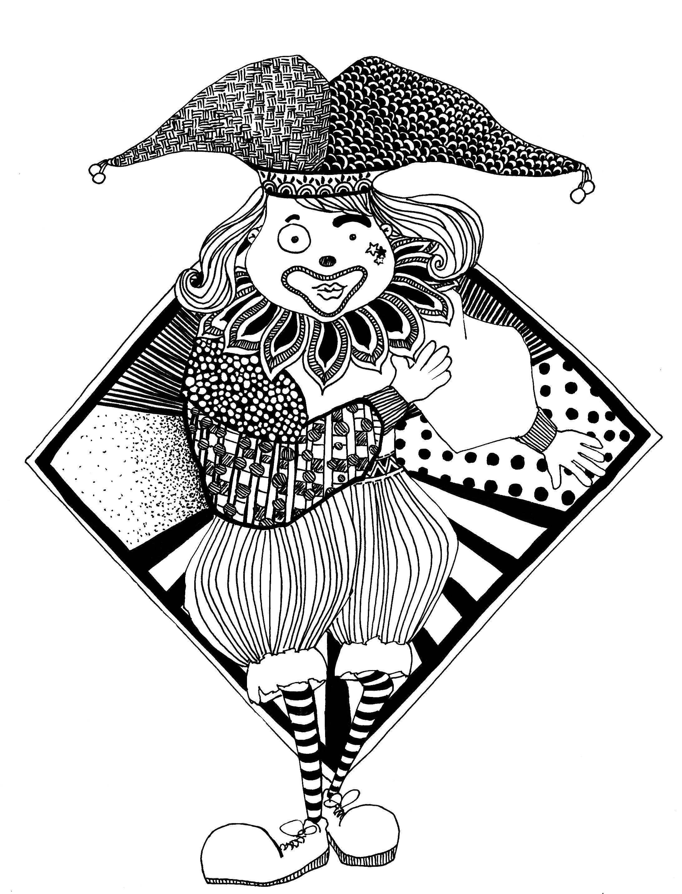 【小丑系列】|插画|插画习作|tt_蜻蜓 - 原创作品 - 站酷 (zcool)