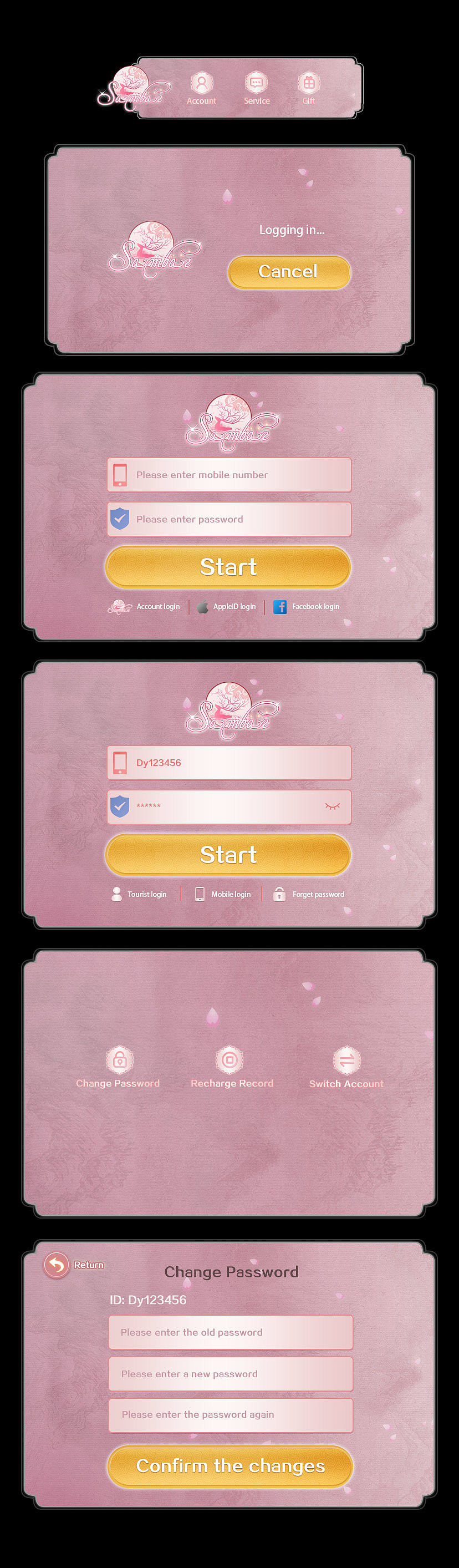 2020SDK界面设计-游戏UI-女性手游