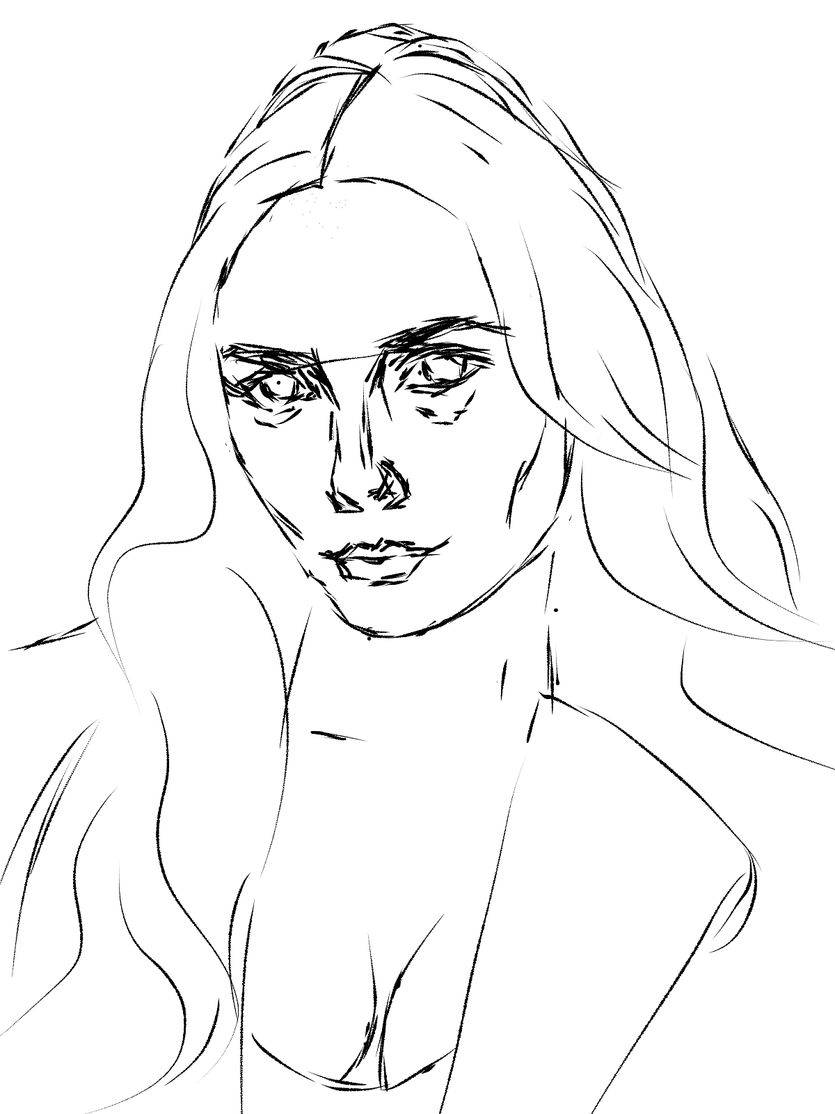 猩红女巫板绘过程