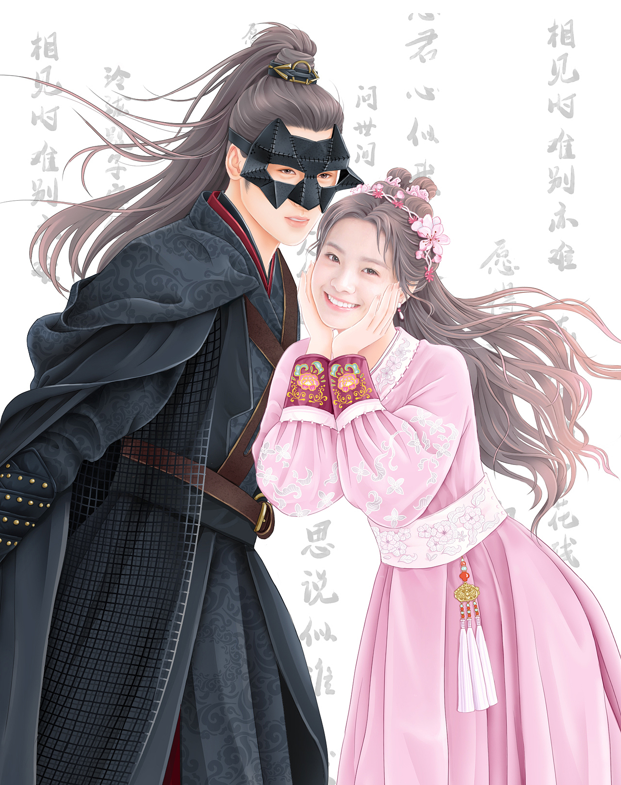 《花好月又圆》（图ZMjU5MDUwNzky） - 商业插画 - 站酷设计师才仙插画原创素材 - 站酷ZCOOL