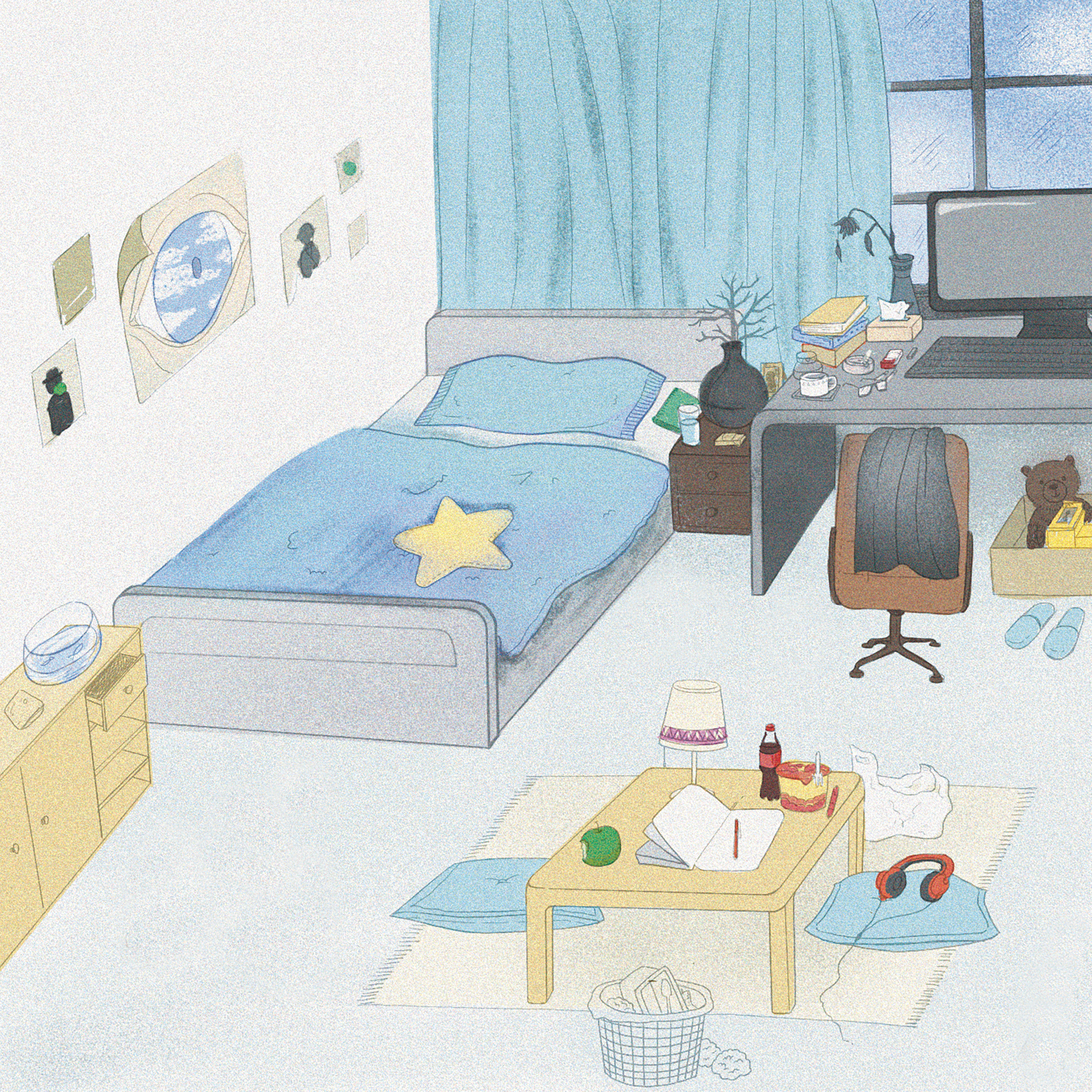 《窗子里的人》绘本