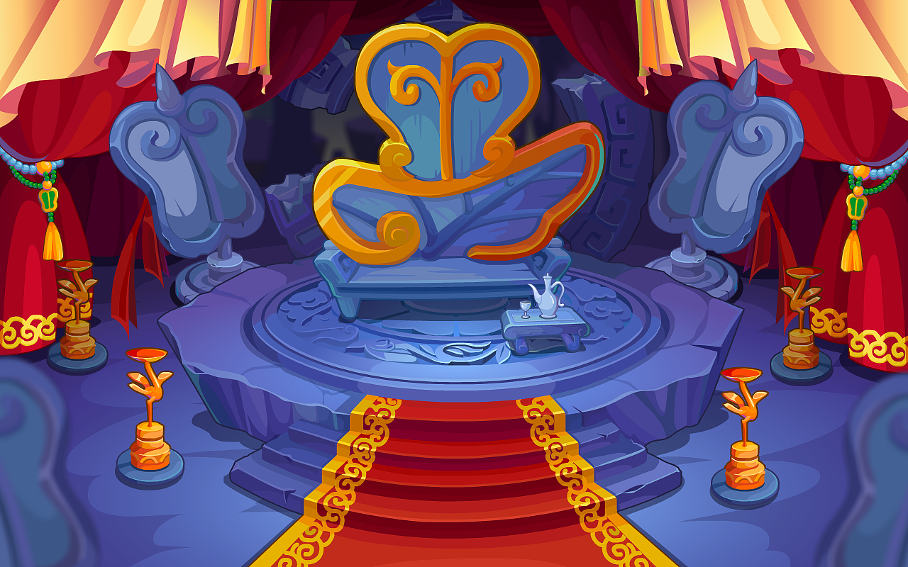 flash场景矢量芭蕉洞和摩云洞