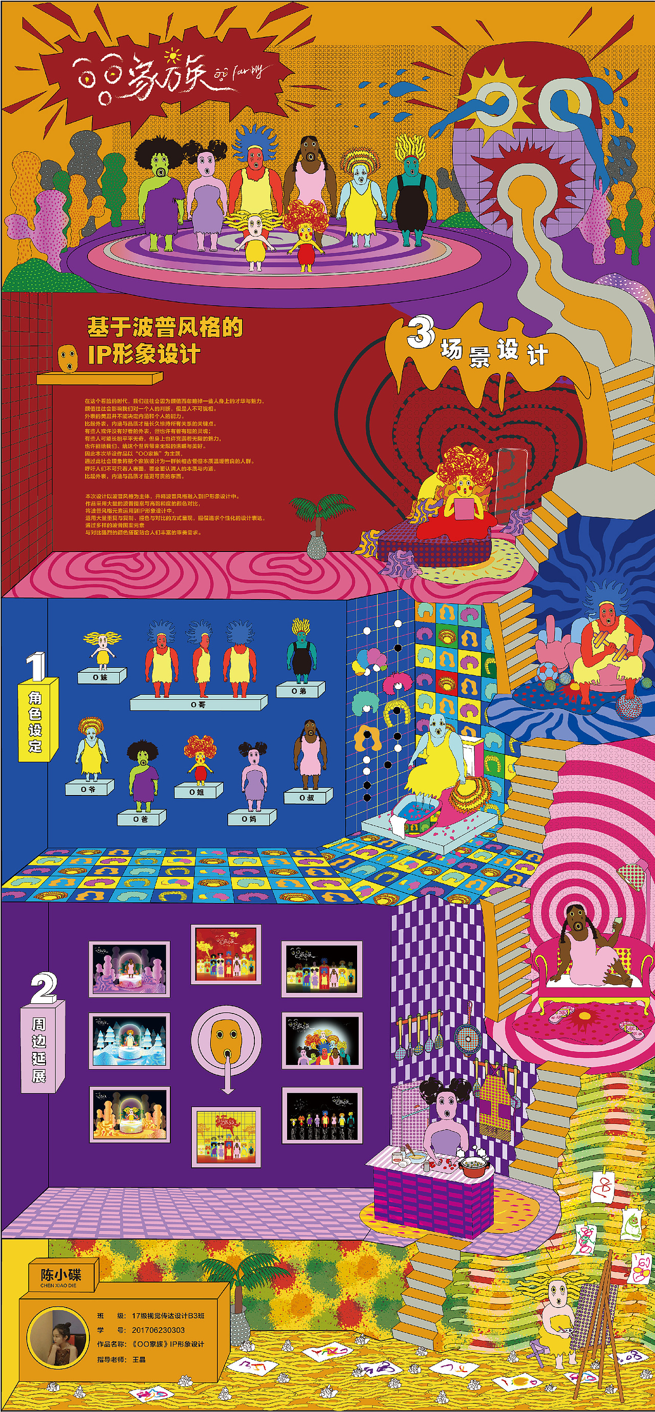 基于波普风格的IP形象设计（图ZMjU4MzU4ODcy） - IP形象 - 站酷设计师碟嬷嬷原创素材 - 站酷ZCOOL