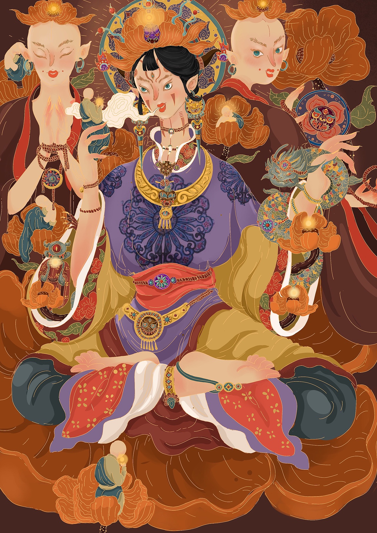  中国神话故事插画练习