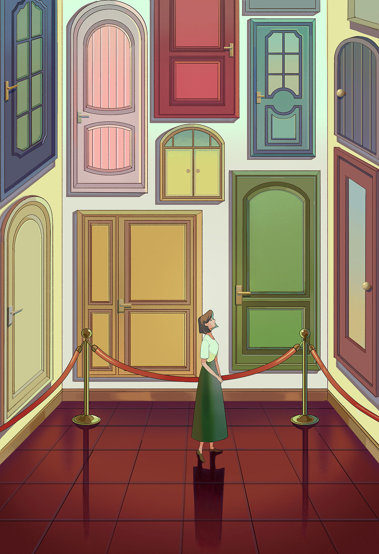 2020毕设系列插画-《afterimage残像》