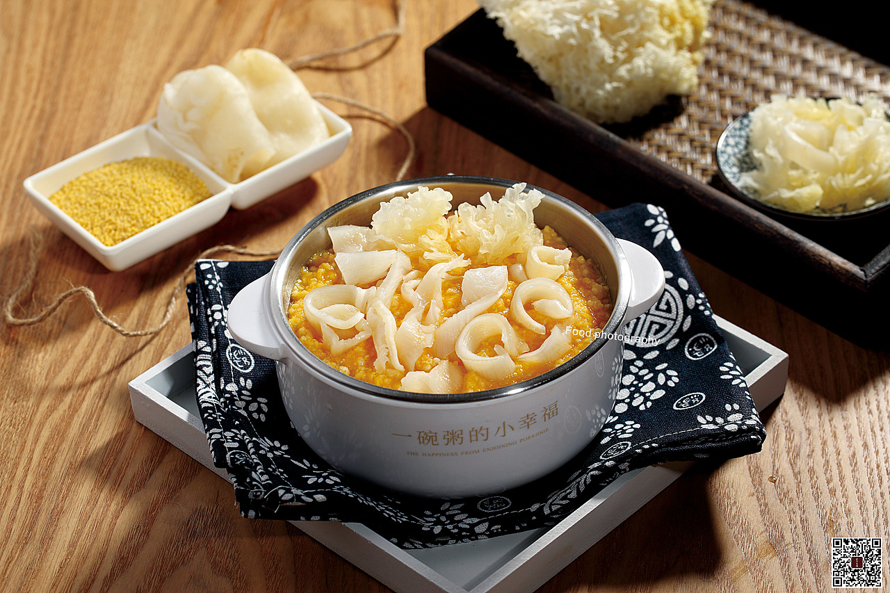 胶原花胶浓汤小米粥