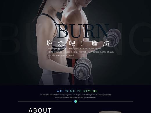 健身自适应网站设计