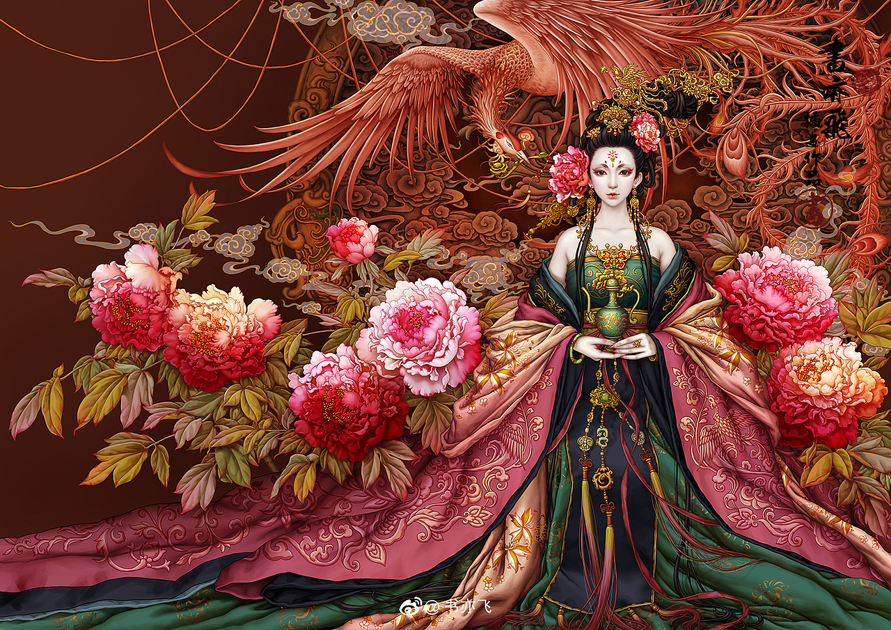 书亦飞古风插画——于正作品《玉楼春》宣传海报（图ZMjIxMjMyMzg4） - 商业插画 - 站酷设计师书亦飞原创素材 - 站酷ZCOOL