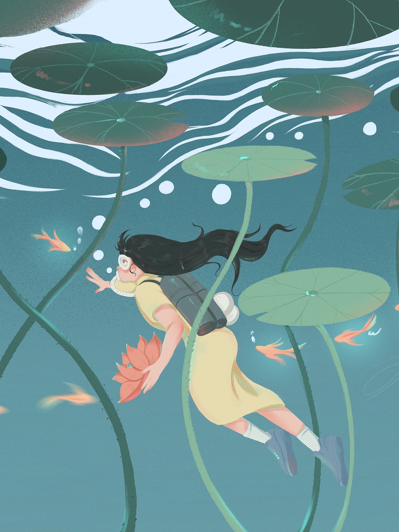 节气—大暑（图ZMjY1NDExNDEy） - 商业插画 - 站酷设计师秃头小阿姨原创素材 - 站酷ZCOOL