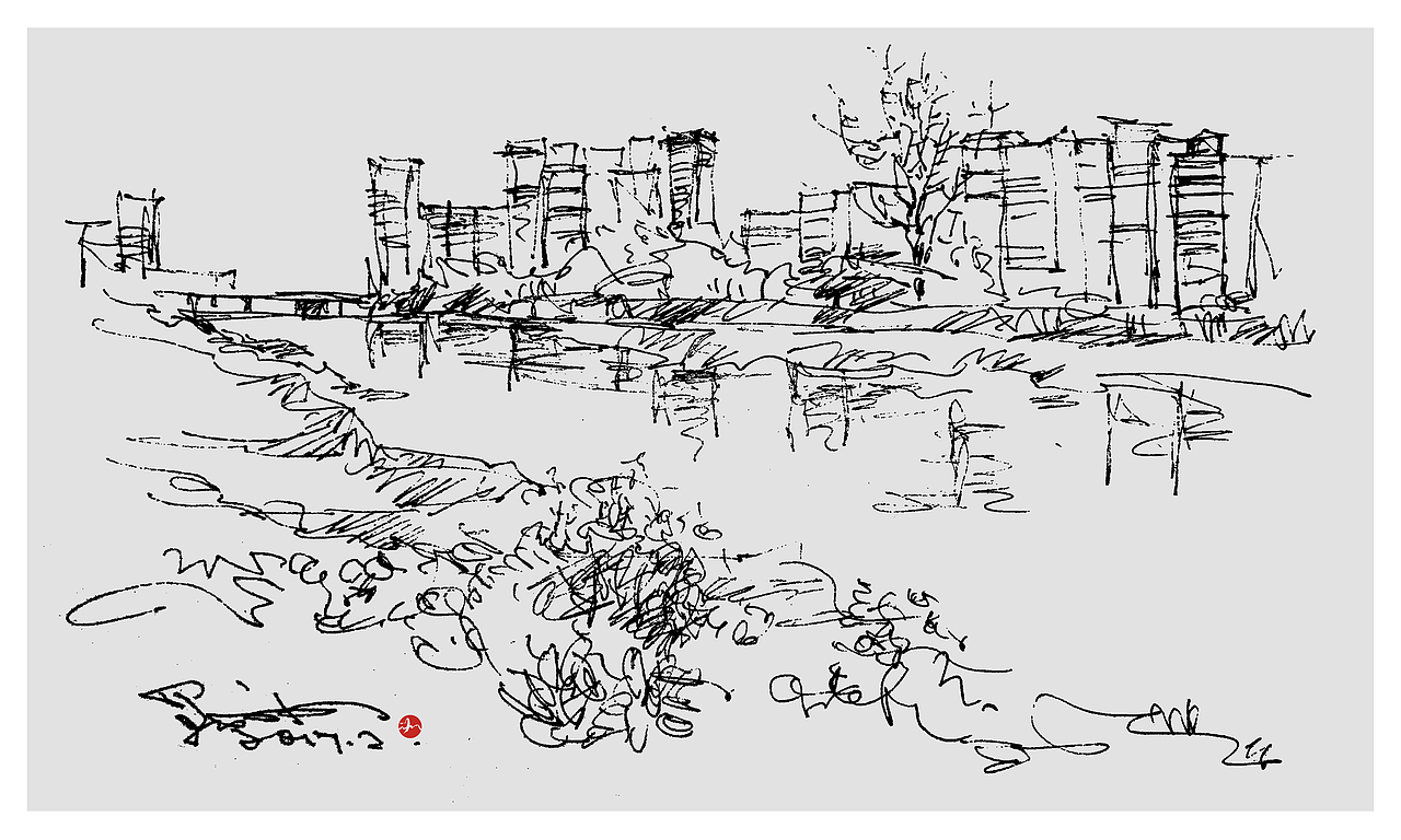 线相系列—钢笔画·意境（图ZMTM1MDg5MTky） - 绘画 - 站酷设计师而已ART原创素材 - 站酷ZCOOL